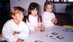 Playing reading games at Merit
